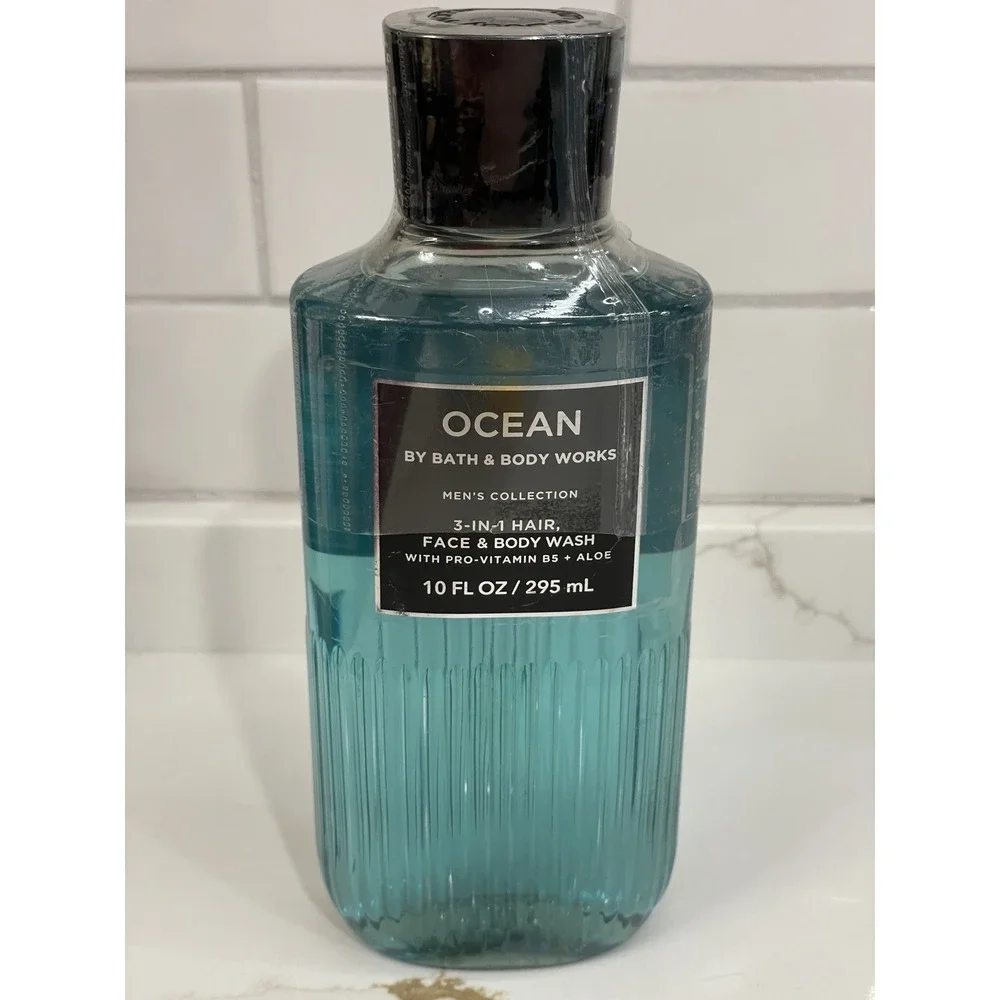 Ocean Men Collection Bath‎ & Body Works 3 in 1 Hair Face Body Wash 10 fl oz New